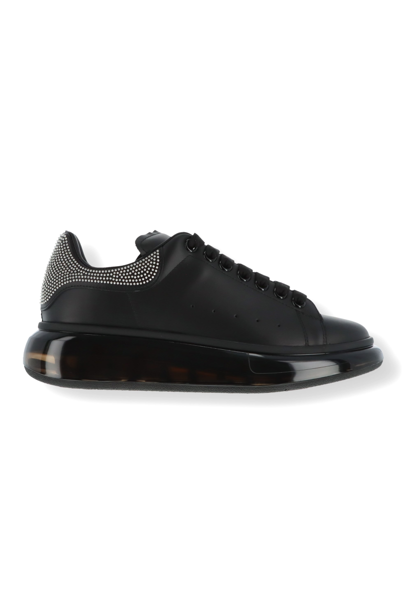 Alexander McQueen crystal-embellished leather sneakers | Alexander mcqueen  shoes, Alexander mcqueen shoes sneakers, Leather sneakers