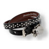 Alexander McQueen Double Strap Leather Bracelet