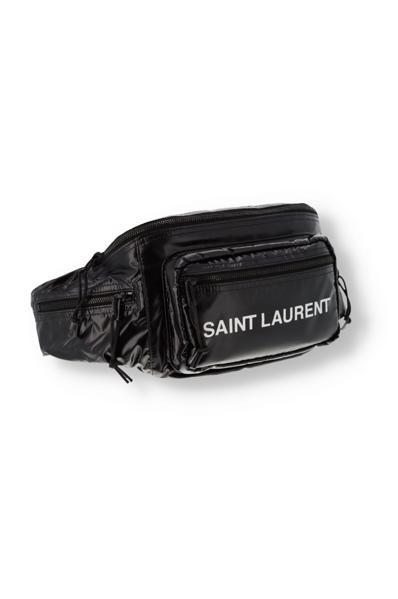 Saint Laurent Nuxx Tartan Belt Bag in Black for Men