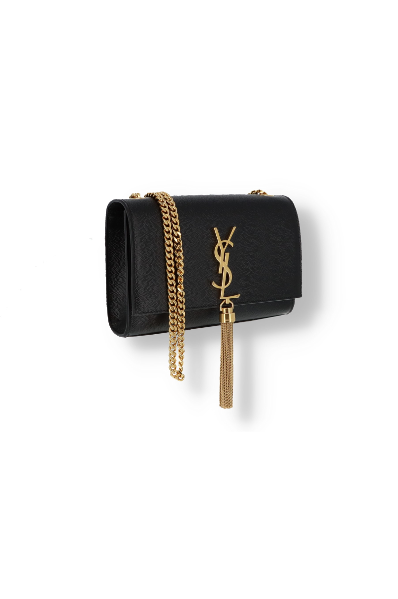 Tasche Saint Laurent Kate mit geprägtem Pompon