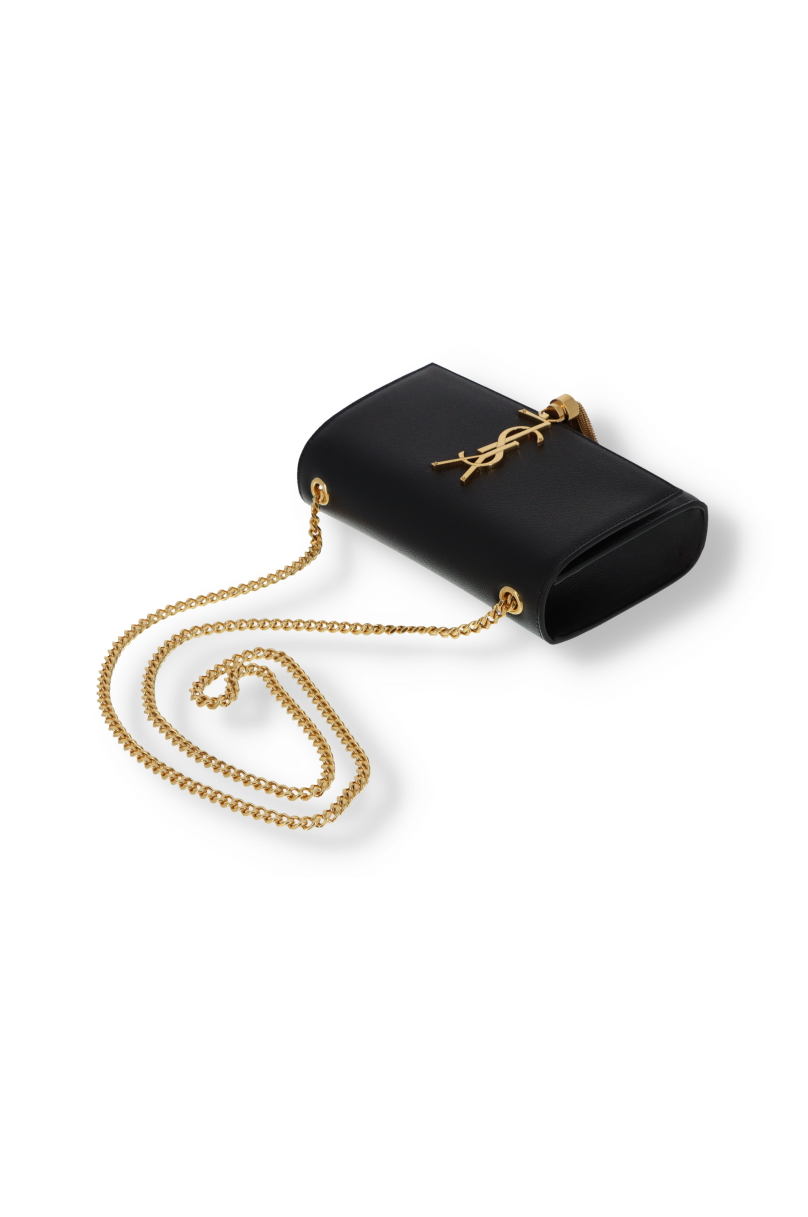 Tasche Saint Laurent Kate mit geprägtem Pompon