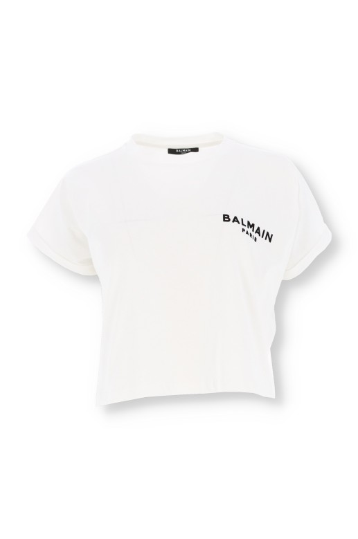 Balmain Cropped Tee-Shirt