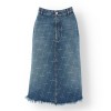 Balenciaga Denim Midi Skirt
