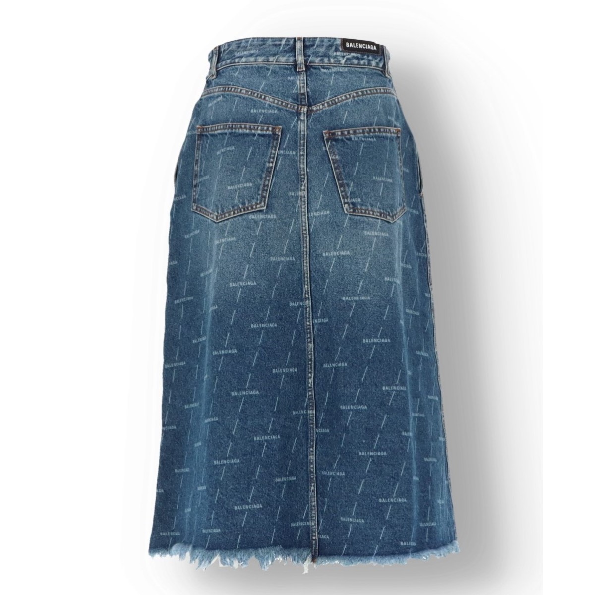 ●送料込●BALENCIAGA●Cargo Midi Denim Skirt Balenciaga Cargo Denim Skirt | Designer code: 681717TJW60