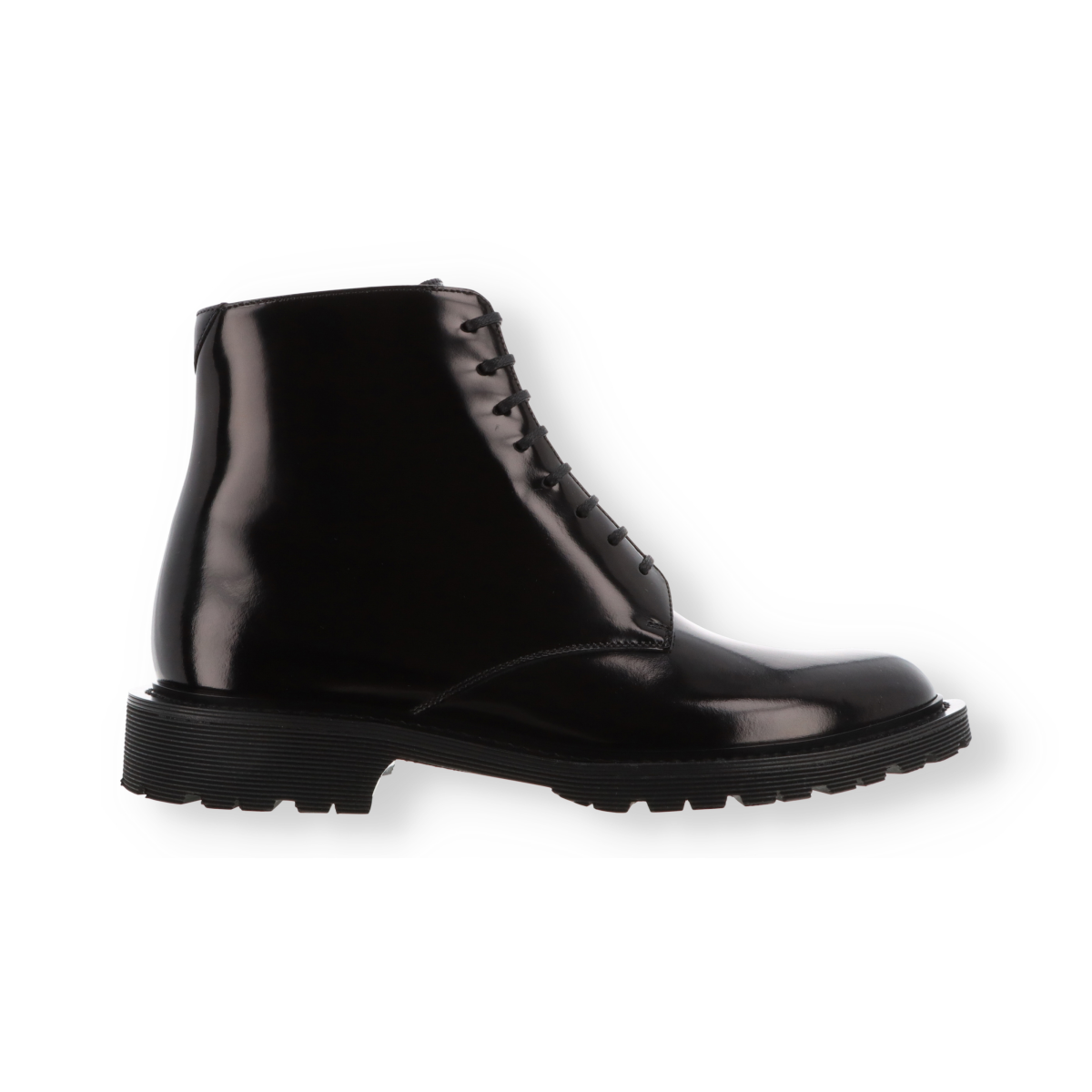 Shiny Leather Boots Saint Laurent