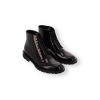 Shiny Leather Boots Saint Laurent