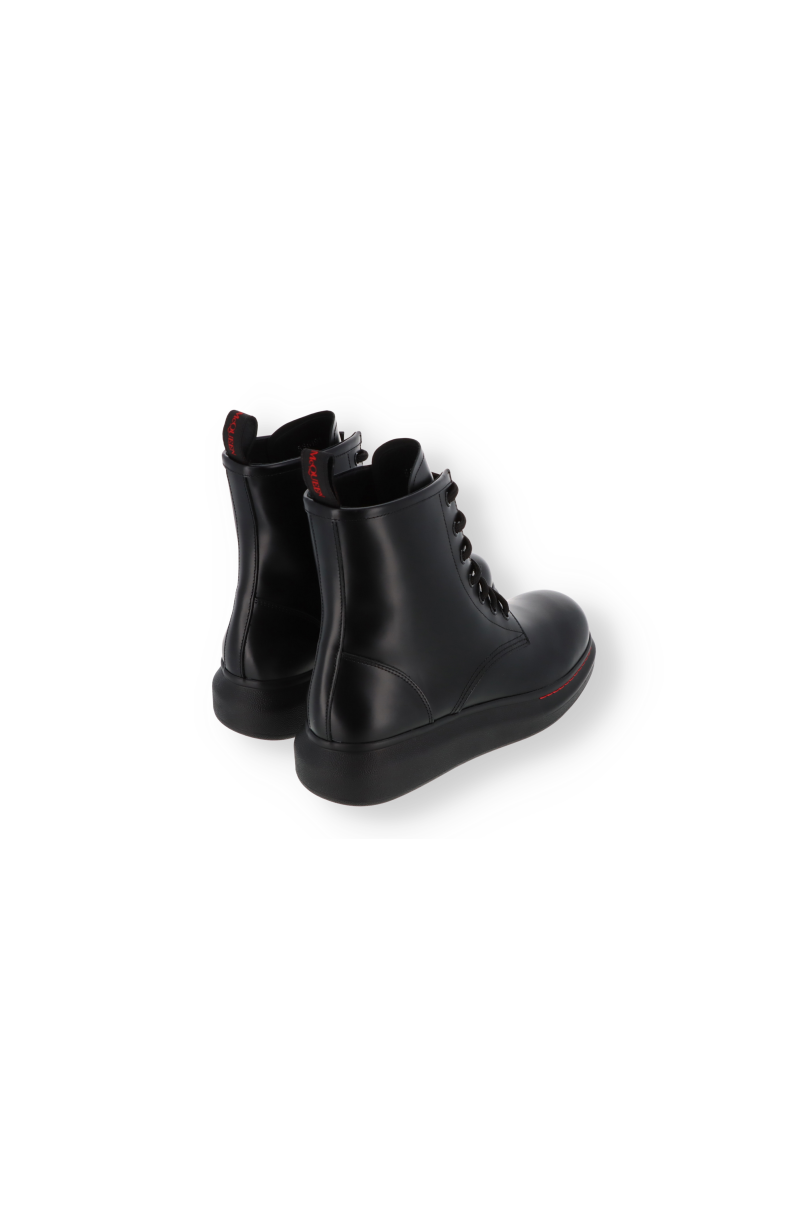Alexander McQueen Lace Up Hybrid Boots
