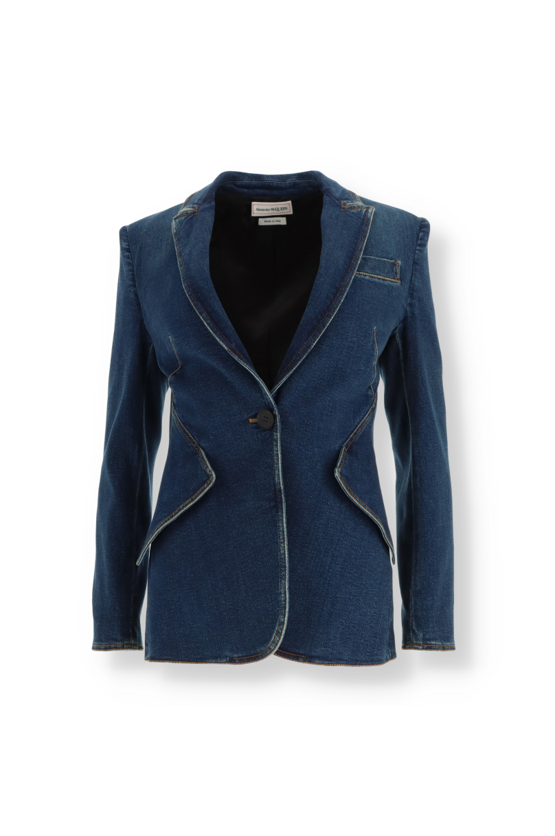Jacke aus Denim Alexander McQueen