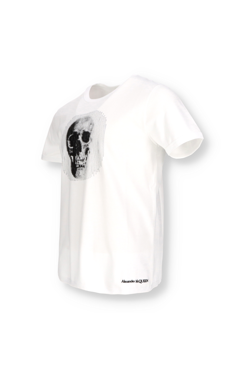Alexander McQueen Embroided Skull Tee-Shirt