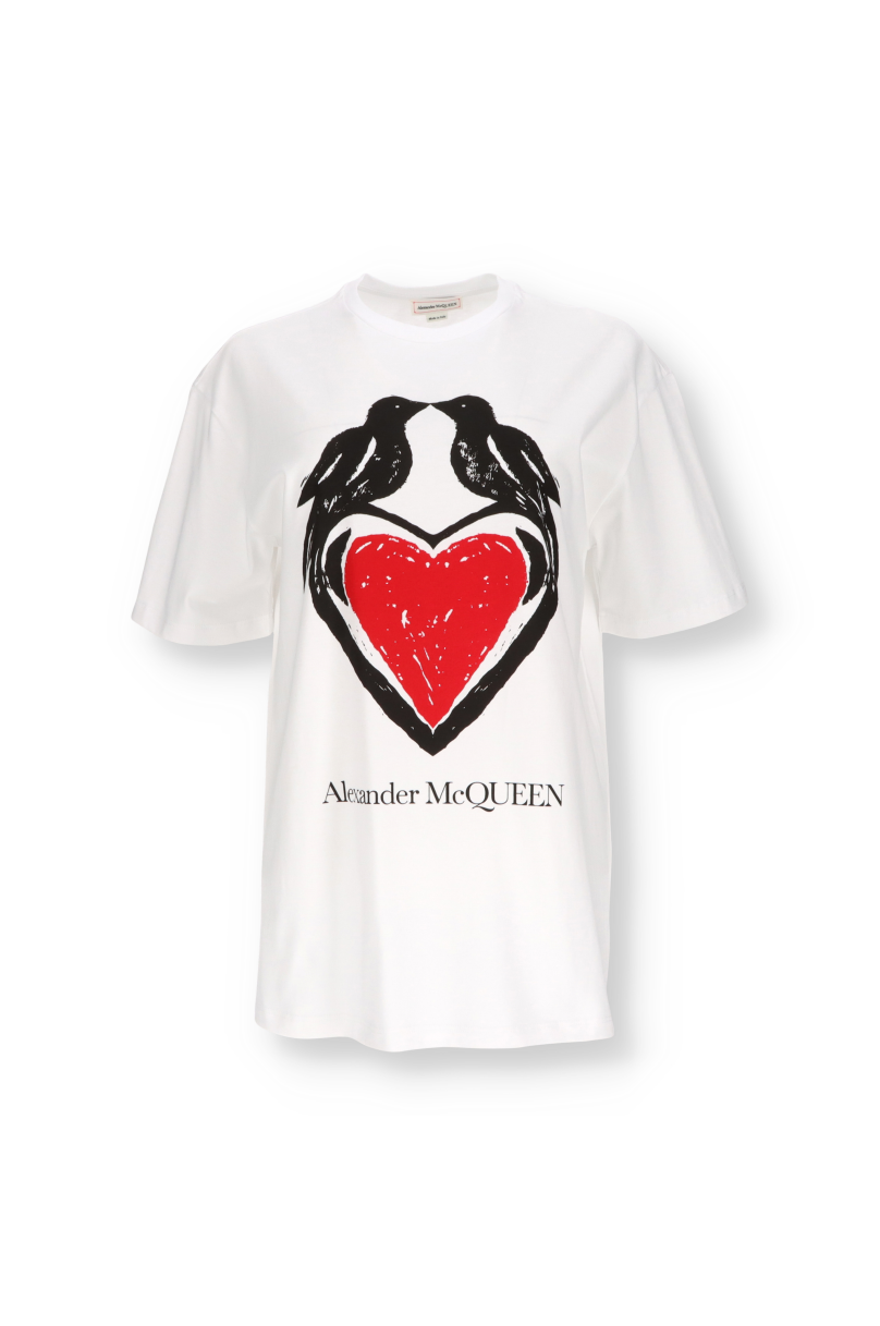 T-Shirt Alexander McQueen Love Birds