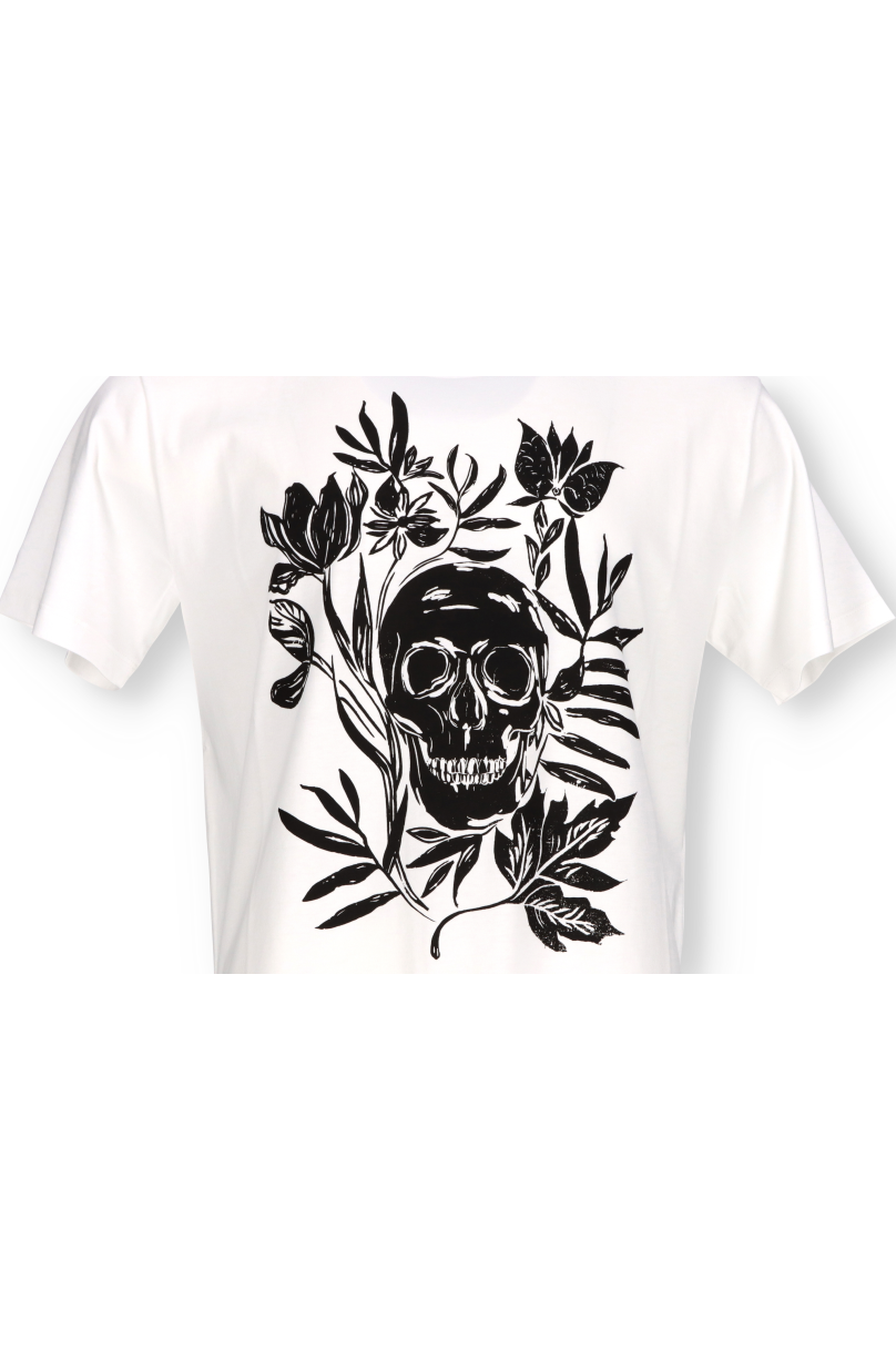 T-shirt tête de mort Alexander McQueen
