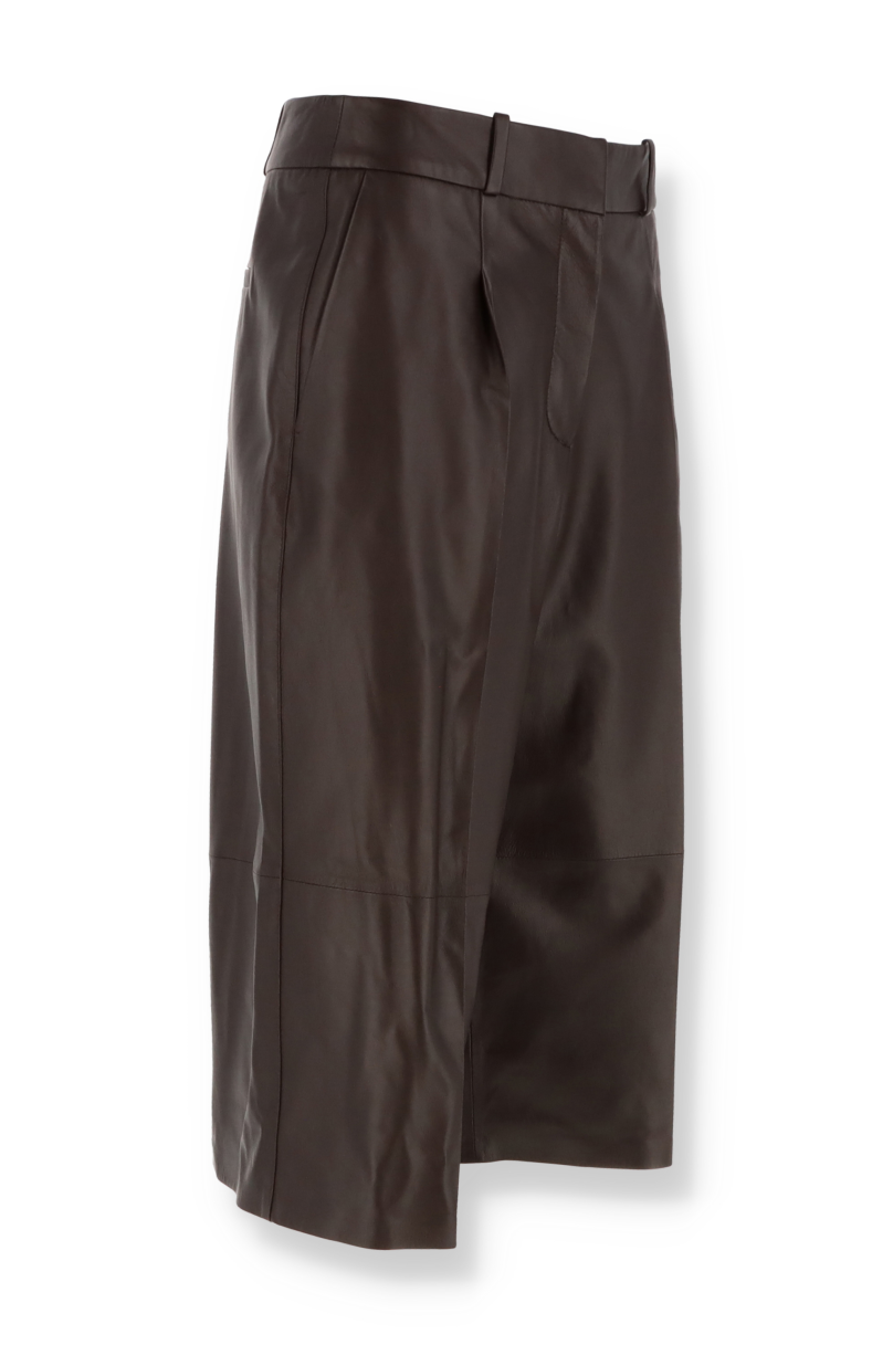 Arma Mandy leather culotte skirt