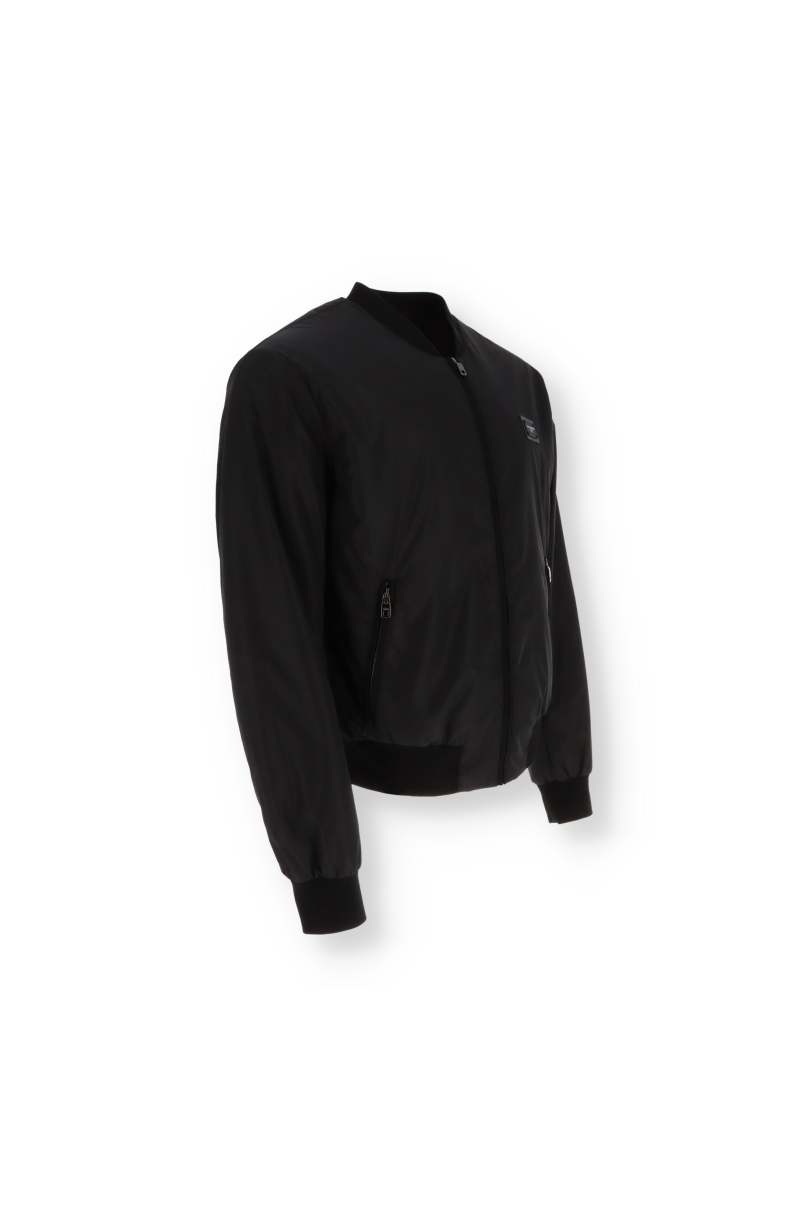 The Drake - Microsuede Bomber Jacket - Black – Rye 51