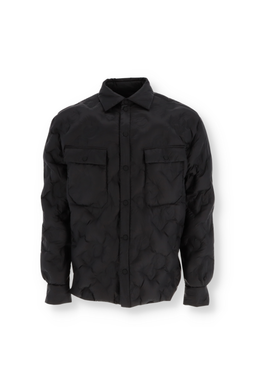 Mens Clothing Coats Dolce & Gabbana Synthetic Black Quilted Jersey And Shell Jacket for Men 